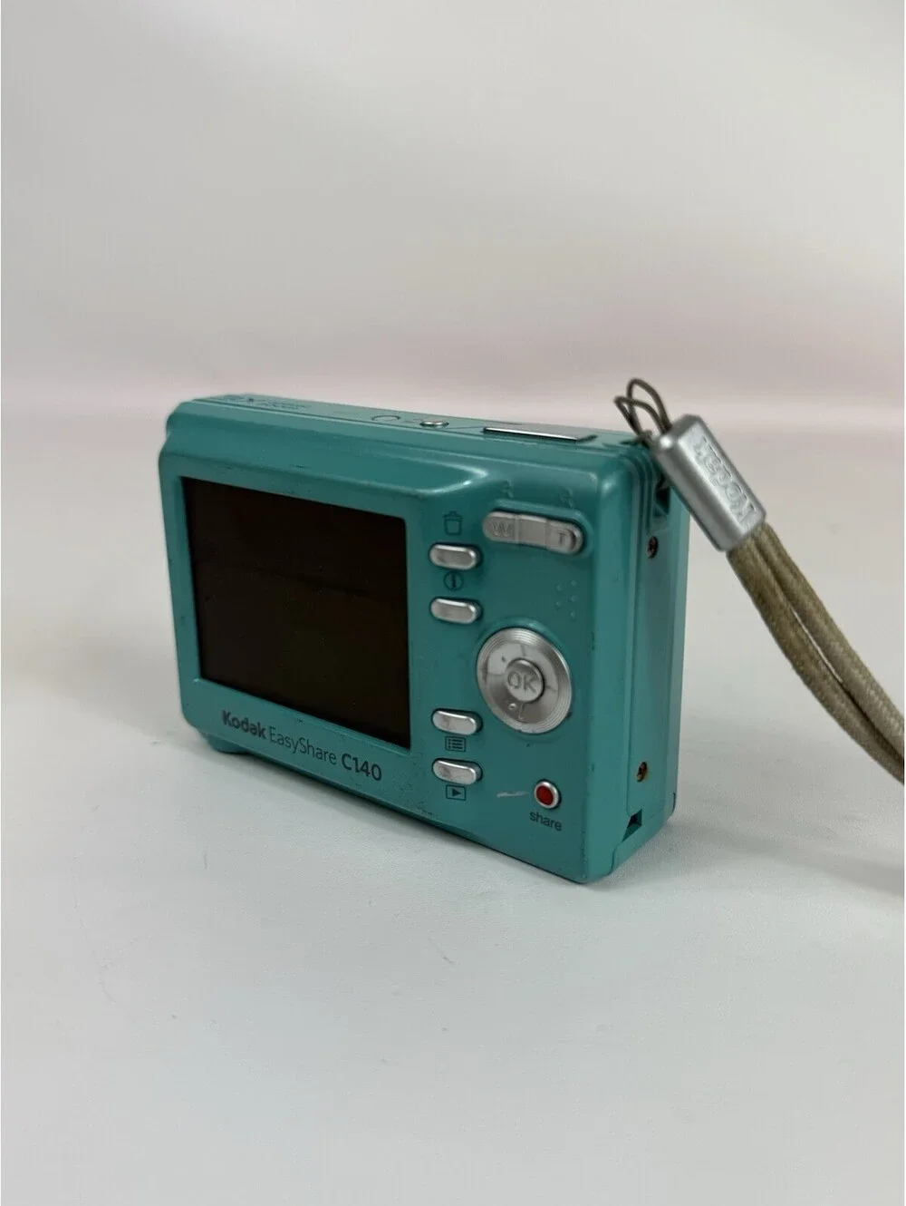 Kodak EasyShare C140 8.2MP Digital Camera - Teal Blue Aqua For Parts